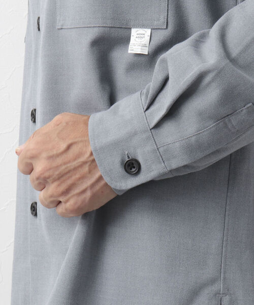 NOLLEY'S goodman(ノーリーズグッドマン)の「CREWMAN SHIRT オープンカラーシャツ(シャツ/ブラウス・メンズ・ダークネイビー/チャコールグレー/ライトグレー・M/L/S)」の15枚目の写真