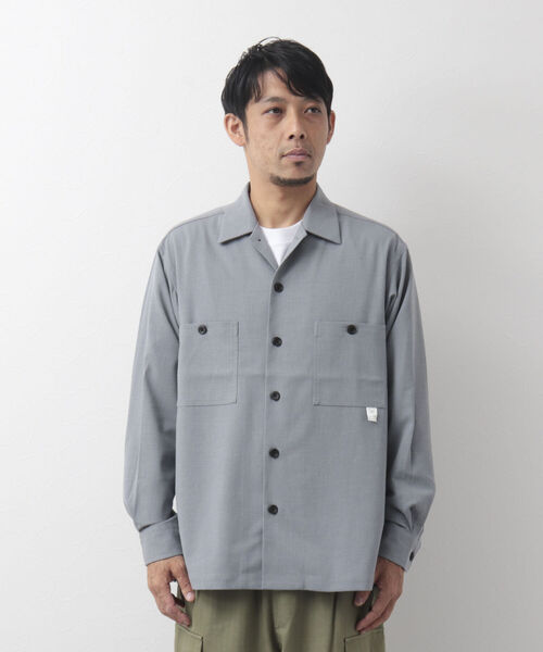 NOLLEY'S goodman(ノーリーズグッドマン)の「CREWMAN SHIRT オープンカラーシャツ(シャツ/ブラウス・メンズ・ダークネイビー/チャコールグレー/ライトグレー・M/L/S)」の18枚目の写真