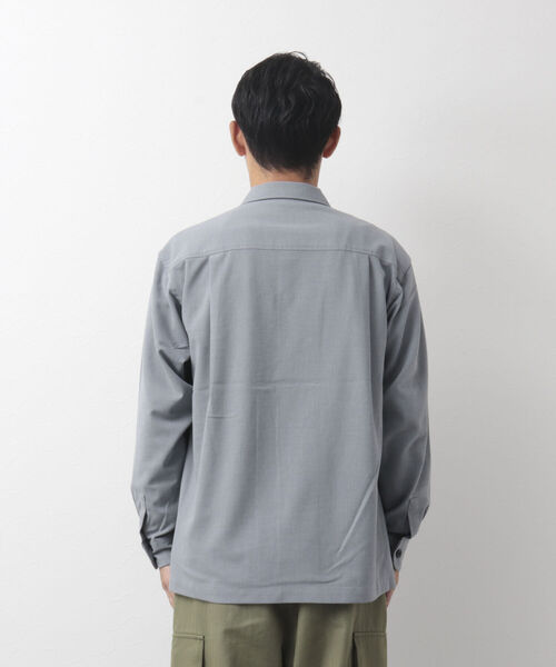 NOLLEY'S goodman(ノーリーズグッドマン)の「CREWMAN SHIRT オープンカラーシャツ(シャツ/ブラウス・メンズ・ダークネイビー/チャコールグレー/ライトグレー・M/L/S)」の22枚目の写真