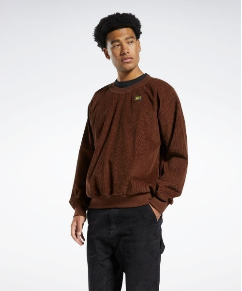 Reebok（リーボック）の「コードクルー / CL CORD CREW（サハラ）（スウェット・メンズ・ベージュ系その他/ブラウン・J/L/J/M/J/S/J/XO/J/2XO/J/O/XX-LARGE/XXX-LARGE/LARGE/X-LARGE/MEDIUM/SMALL）」の2枚目の写真