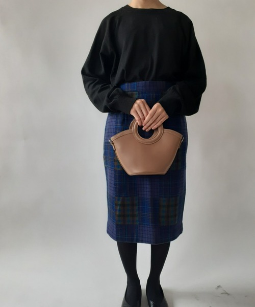 thank U more(サンキューモア)の「丸形ハンドル トート ショルダーバッグ(ショルダーバッグ・レディース・ブラック/ブラウン系その他/ブラック系その他/ブラウン/ベージュ・FREE)」の14枚目の写真