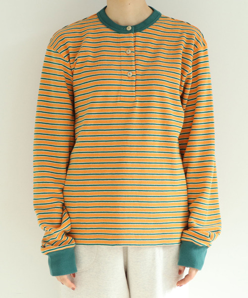 PAR ICI（パーリッシィ）の「パールニットボーダー 長袖カットソー（Tシャツ/カットソー・レディース・オレンジ/アイボリー・FREE）」の12枚目の写真