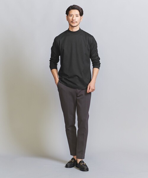 BEAUTY&YOUTH UNITED ARROWS（ビューティーアンドユースユナイテッドアローズ）の「【WEB限定 WARDROBE SMART】クリア ガスコットン モックネック カットソー【抗菌・防臭】（Tシャツ/カットソー・メンズ・ホワイト/ブラック/ダークグレー/ライトグレー・S/M/L/XL）」の18枚目の写真