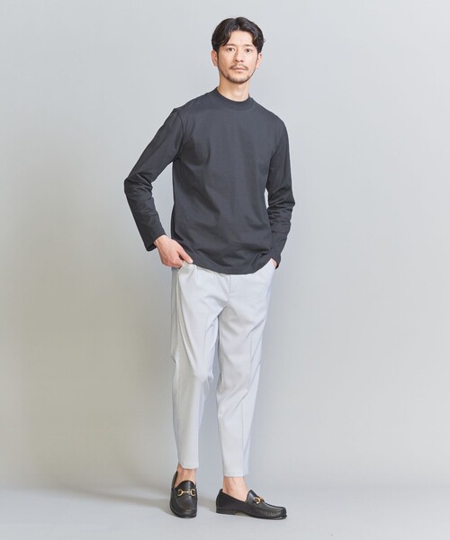 BEAUTY&YOUTH UNITED ARROWS（ビューティーアンドユースユナイテッドアローズ）の「【WEB限定 WARDROBE SMART】クリア ガスコットン モックネック カットソー【抗菌・防臭】（Tシャツ/カットソー・メンズ・ホワイト/ブラック/ダークグレー/ライトグレー・S/M/L/XL）」の19枚目の写真