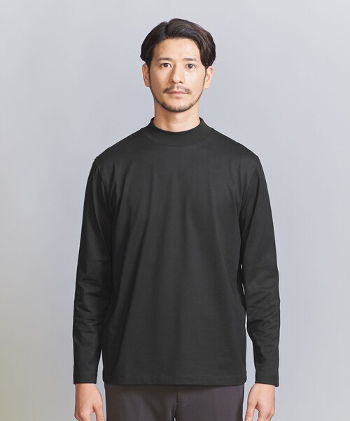 BEAUTY&YOUTH UNITED ARROWS（ビューティーアンドユースユナイテッドアローズ）の「【WEB限定 WARDROBE SMART】クリア ガスコットン モックネック カットソー【抗菌・防臭】（Tシャツ/カットソー・メンズ・ホワイト/ブラック/ダークグレー/ライトグレー・S/M/L/XL）」の17枚目の写真