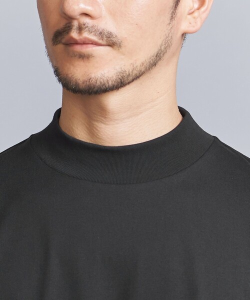 BEAUTY&YOUTH UNITED ARROWS（ビューティーアンドユースユナイテッドアローズ）の「【WEB限定 WARDROBE SMART】クリア ガスコットン モックネック カットソー【抗菌・防臭】（Tシャツ/カットソー・メンズ・ホワイト/ブラック/ダークグレー/ライトグレー・S/M/L/XL）」の7枚目の写真