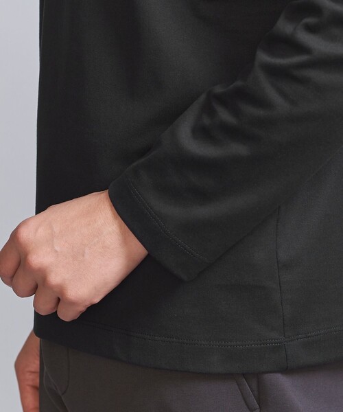 BEAUTY&YOUTH UNITED ARROWS（ビューティーアンドユースユナイテッドアローズ）の「【WEB限定 WARDROBE SMART】クリア ガスコットン モックネック カットソー【抗菌・防臭】（Tシャツ/カットソー・メンズ・ホワイト/ブラック/ダークグレー/ライトグレー・S/M/L/XL）」の14枚目の写真