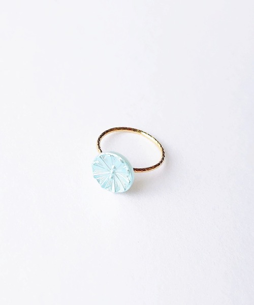tone（トーン）の「【Cherie+Chambre】Vintage Button Ring #1（リング・レディース・ピンク/オレンジ/ブルー・#11）」の4枚目の写真