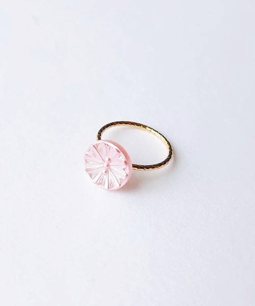tone（トーン）の「【Cherie+Chambre】Vintage Button Ring #1（リング・レディース・ピンク/オレンジ/ブルー・#11）」の10枚目の写真