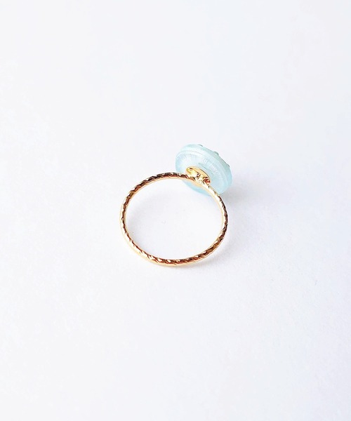 tone（トーン）の「【Cherie+Chambre】Vintage Button Ring #1（リング・レディース・ピンク/オレンジ/ブルー・#11）」の5枚目の写真
