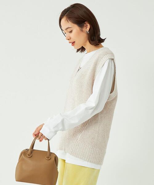 GREEN LABEL RELAXING【美品】 ダブル チェック ブラウン green label relaxing（グリーンレーベルリラクシング）の