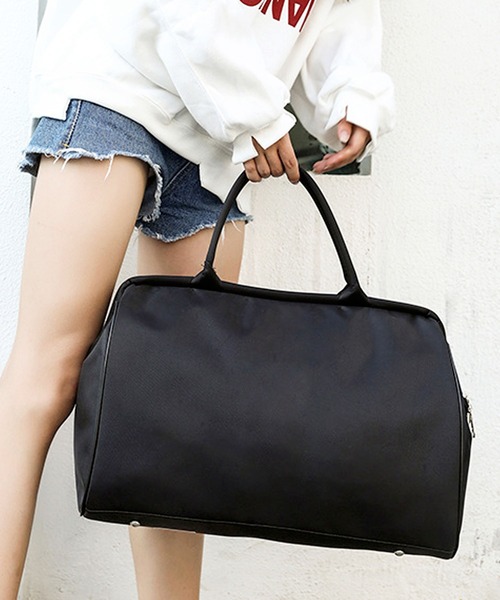 【3size展開/軽量】ユニセックス大容量フロントラインボストンバッグ