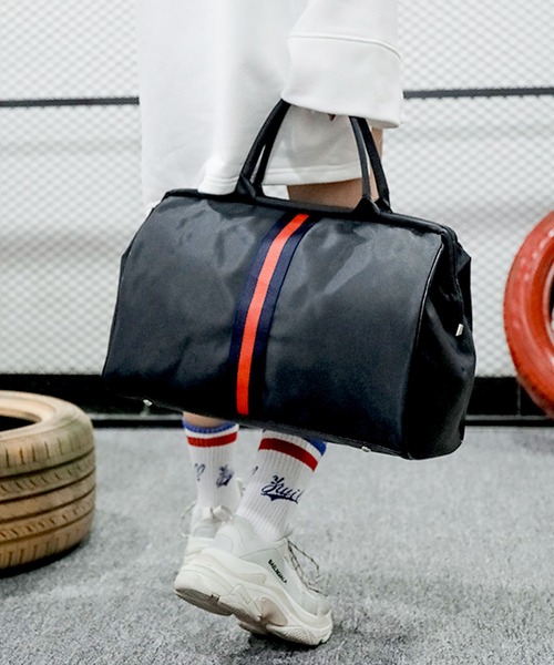 【3size展開/軽量】ユニセックス大容量フロントラインボストンバッグ