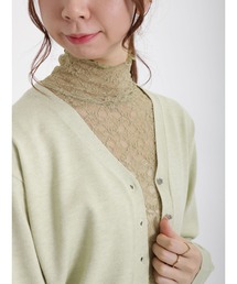 フラワーレースカットソー