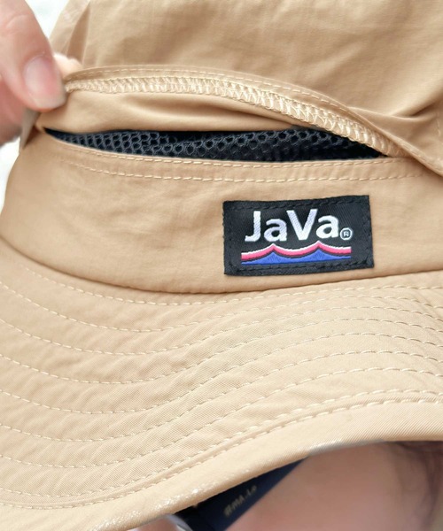 Java(ジャバ)の「《JaVa ジャバコラボ》機能性抜群!紫外線遮光・撥水アウトドアサファリハット(ハット・レディース・ネイビー/カーキ/ブラック・ONE SIZE)」の15枚目の写真