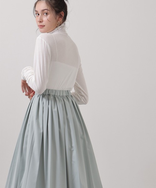 Limue（リミュ）の「シアギャザートップス（Tシャツ/カットソー・レディース・アイボリー/ブラック・FREE）」の17枚目の写真