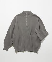 green label relaxing | 【WEB限定】<GLR or>WBL 畦編み ハーフジップ プルオーバー(ニット/セーター)