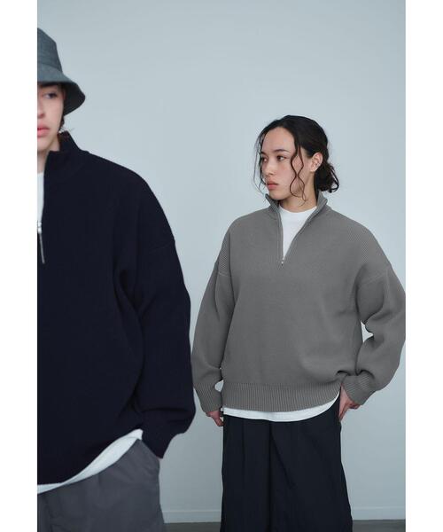 green label relaxing(グリーンレーベルリラクシング)の「【WEB限定】<GLR or>WBL 畦編み ハーフジップ プルオーバー(ニット/セーター・メンズ・ネイビー/グレー/ライトピンク・S/M/L)」の8枚目の写真