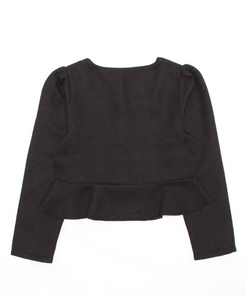 SpRay（スプレイ）の「ペプラムスクエアネック（シャツ/ブラウス・レディース・ブラック/アイボリー/ベージュ・FREE）」の4枚目の写真