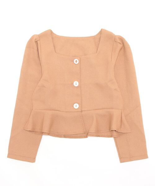 SpRay（スプレイ）の「ペプラムスクエアネック（シャツ/ブラウス・レディース・ブラック/アイボリー/ベージュ・FREE）」の11枚目の写真