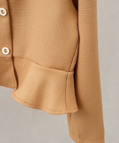 SpRay（スプレイ）の「ペプラムスクエアネック（シャツ/ブラウス・レディース・ブラック/アイボリー/ベージュ・FREE）」の7枚目の写真