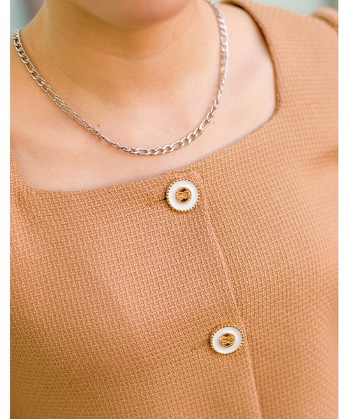 SpRay（スプレイ）の「ペプラムスクエアネック（シャツ/ブラウス・レディース・ブラック/アイボリー/ベージュ・FREE）」の15枚目の写真