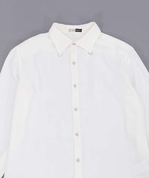 AXES-X(アクシーズエックス)の「カラーチップ&ローズ釦シャツ(シャツ/ブラウス・メンズ・ラベンダー/ホワイト・MEDIUM/LARGE/X-LARGE)」の5枚目の写真