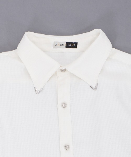AXES-X(アクシーズエックス)の「カラーチップ&ローズ釦シャツ(シャツ/ブラウス・メンズ・ラベンダー/ホワイト・MEDIUM/LARGE/X-LARGE)」の7枚目の写真