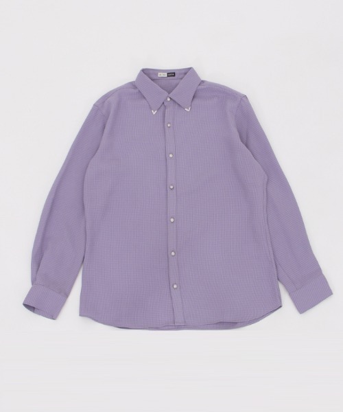AXES-X(アクシーズエックス)の「カラーチップ&ローズ釦シャツ(シャツ/ブラウス・メンズ・ラベンダー/ホワイト・MEDIUM/LARGE/X-LARGE)」の11枚目の写真