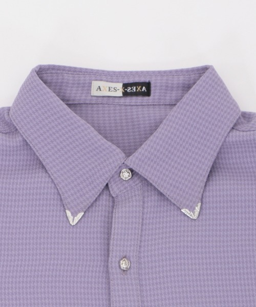 AXES-X(アクシーズエックス)の「カラーチップ&ローズ釦シャツ(シャツ/ブラウス・メンズ・ラベンダー/ホワイト・MEDIUM/LARGE/X-LARGE)」の15枚目の写真