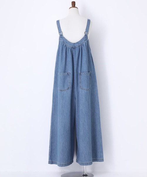osharewalker（オシャレウォーカー）の「【廃盤】『ハトメデザインワイドデニムサロペット』（サロペット/オーバーオール・レディース・ブルー/インディゴブルー・2/1）」の17枚目の写真