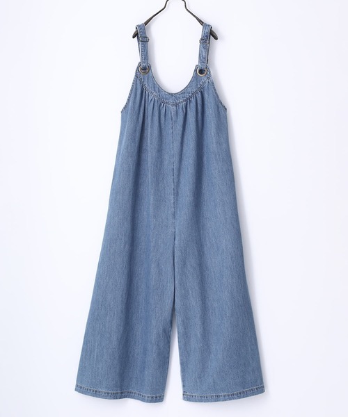 osharewalker（オシャレウォーカー）の「【廃盤】『ハトメデザインワイドデニムサロペット』（サロペット/オーバーオール・レディース・ブルー/インディゴブルー・2/1）」の18枚目の写真