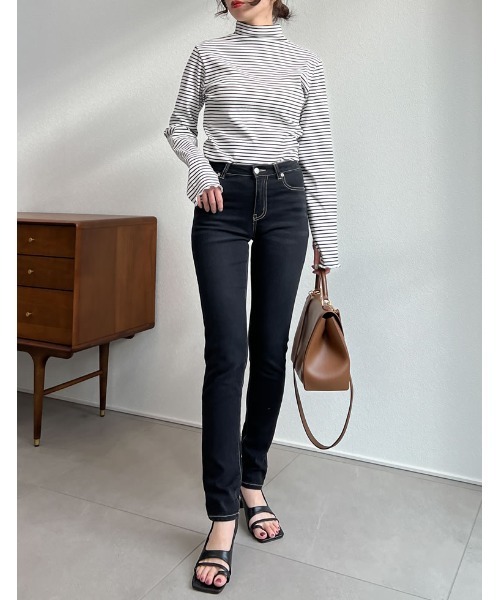 [辻元舞さん着用][2023S/SCOLLECTION][小さい/大きいサイズ有]トトングデザインストラップヒールサンダル