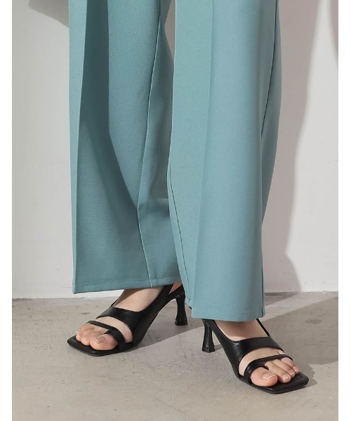 Re:EDIT（リエディ）の「[2023S/S COLLECTION][小さい/大きいサイズ有]トトングデザインストラップヒールサンダル（サンダル・レディース・ホワイト/ブラック/ブラウン・X-LARGE/LARGE/MEDIUM/XX-LARGE/X-SMALL/SMALL）」の6枚目の写真