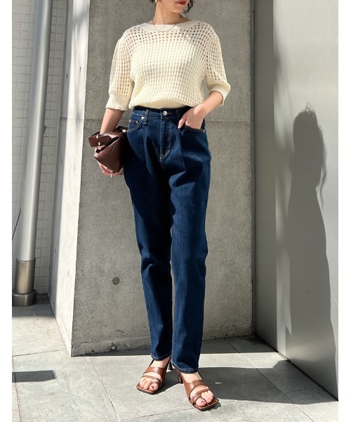 Re:EDIT（リエディ）の「[2023S/S COLLECTION][小さい/大きいサイズ有]トトングデザインストラップヒールサンダル（サンダル・レディース・ホワイト/ブラック/ブラウン・X-LARGE/LARGE/MEDIUM/XX-LARGE/X-SMALL/SMALL）」の12枚目の写真