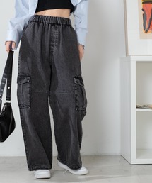WEGO | WEGO/デニムイージーワイドカーゴパンツ(デニムパンツ)