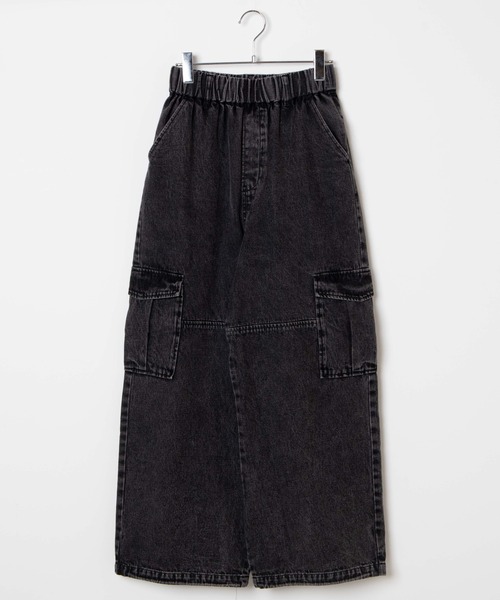 WEGO（ウィゴー）の「WEGO/デニムイージーワイドカーゴパンツ（デニムパンツ・レディース・コバルトブルー/ブラック系その他・FREE）」の17枚目の写真