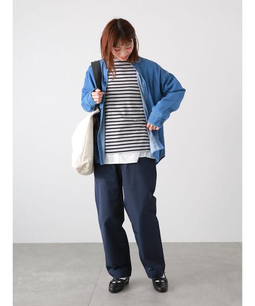 Lugnoncure(ルノンキュール)の「デニムオーバーシャツ(シャツ/ブラウス・レディース・ブルー/オフホワイト/ネイビー・フリ-)」の15枚目の写真