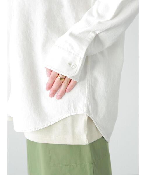 Lugnoncure(ルノンキュール)の「デニムオーバーシャツ(シャツ/ブラウス・レディース・ブルー/オフホワイト/ネイビー・フリ-)」の22枚目の写真