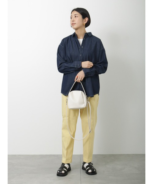 Lugnoncure(ルノンキュール)の「デニムオーバーシャツ(シャツ/ブラウス・レディース・ブルー/オフホワイト/ネイビー・フリ-)」の7枚目の写真