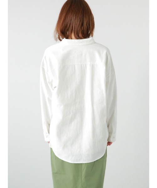 Lugnoncure(ルノンキュール)の「デニムオーバーシャツ(シャツ/ブラウス・レディース・ブルー/オフホワイト/ネイビー・フリ-)」の6枚目の写真