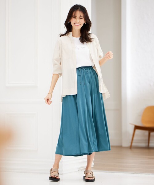 J.PRESS Ladies(J.プレス レディス)の「バック フォト Tシャツ(Tシャツ/カットソー・レディース・ライトグリーン系/ピンク系/ベージュ系/ホワイト系・SMALL)」の10枚目の写真