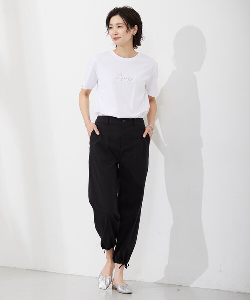 J.PRESS Ladies(J.プレス レディス)の「バック フォト Tシャツ(Tシャツ/カットソー・レディース・ライトグリーン系/ピンク系/ベージュ系/ホワイト系・SMALL)」の14枚目の写真