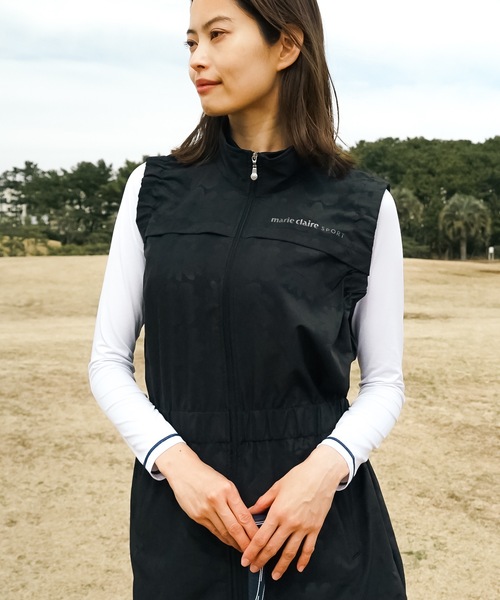 marie claire(マリ・クレール)の「【marie claire:マリ.クレール】レディース撥水ベストチュニック ゴルフ(ベスト・レディース・ブラック・X-LARGE/MEDIUM/LARGE)」の4枚目の写真
