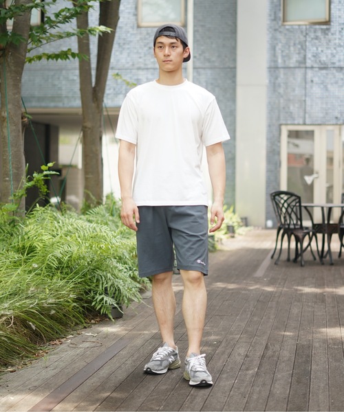 Champion(チャンピオン)の「【CHAMPION/チャンピオン】天竺ショートパンツ USAコットン100% ショーツ サスティナブル ワンポイントブランドロゴ刺繍(その他パンツ・メンズ・杢グレー/ネイビー/ホワイト/チャコールグレー/ベージュ/ブラック・SMALL/X-LARGE/MEDIUM/LARGE)」の22枚目の写真