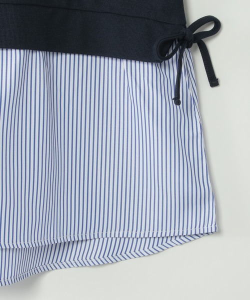 ikka(イッカ)の「【親子コーデ】カットミラノベストレイヤードプルオーバー(120~150cm)(Tシャツ/カットソー・キッズ・ベージュ/ネイビー・120/130/140/150)」の8枚目の写真