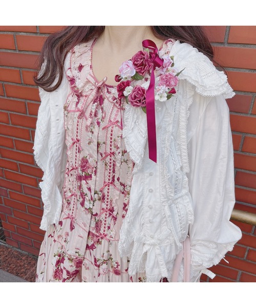 PINK HOUSE（ピンクハウス）の「ローズリースプリントワンピース