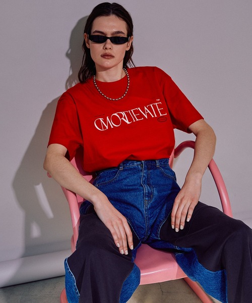 MAISON SPECIAL(メゾンスペシャル)の「CMORTIEVATEロゴTEE【MAISON SPECIAL/メゾンスペシャル】(Tシャツ/カットソー・レディース・レッド/ホワイト/チャコールグレー・FREE)」の3枚目の写真