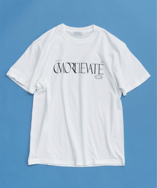 メゾンスペシャル　MAISON SPECIAL　ストーンTシャツ セール】Pigment Rhinestone T-Shirts/ピグメントラインストーン