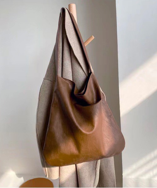 Chaco closet(チャコ クローゼット)の「フェイクレザースクエアートートバッグ(トートバッグ・レディース・ブラウン/ブラック・FREE)」の15枚目の写真